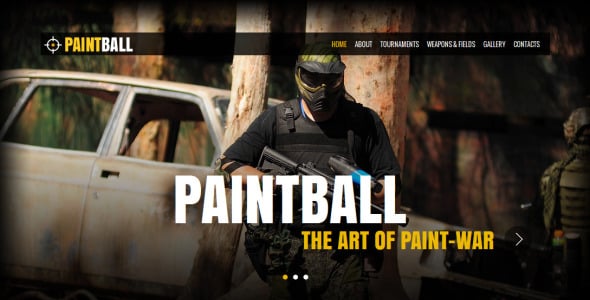 пейнтбол moto cms html шаблон