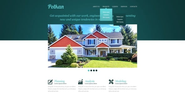 отзывчивый шаблон сайта агентства недвижимости