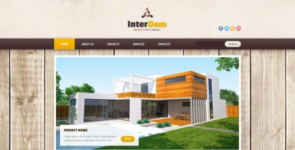 адаптивный шаблон сайта строительной компании