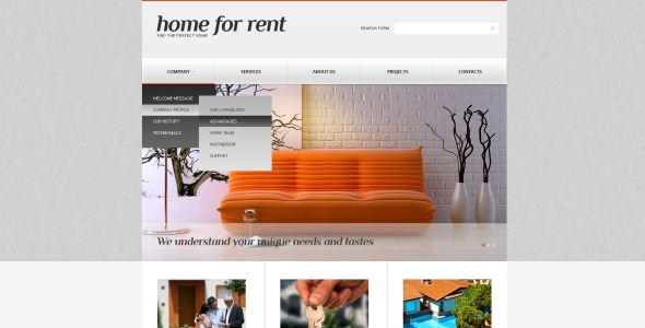 адаптивный шаблон сайта недвижимости