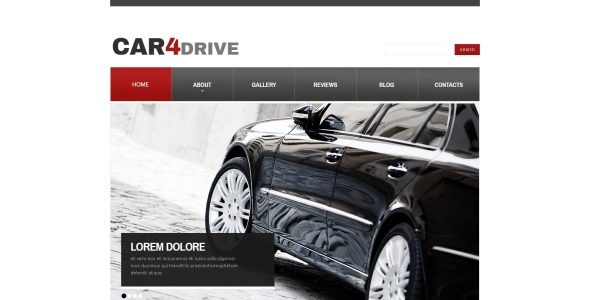 белый автомобиль drupal шаблон