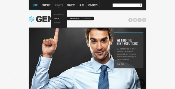 консалтинговая компания drupal template