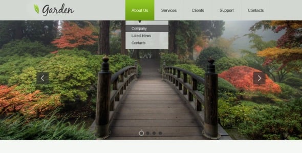 адаптивный шаблон сайта garden design