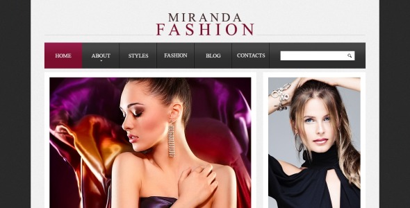 стильный модный шаблон drupal