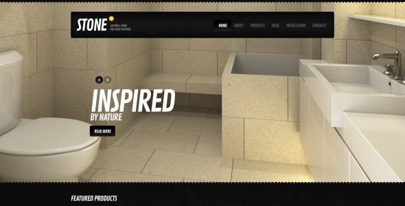 черный дизайн интерьера drupal шаблон