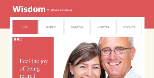 Retirement Planning Moto CMS HTML Template