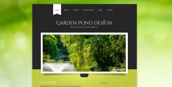 дизайн сада отзывчивый шаблон сайта