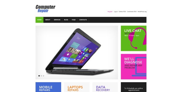 cherry computer repair wordpress тема