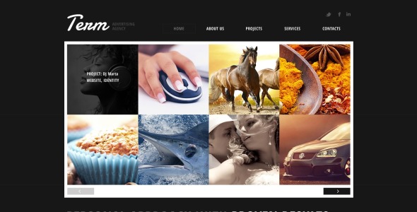 адаптивный шаблон сайта рекламного агентства