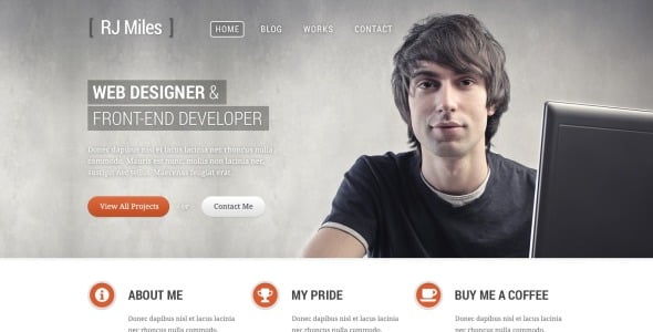 дизайнерское портфолио wordpress тема