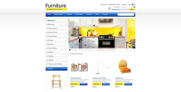 мебель для счастливой жизни шаблон zencart