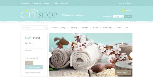 шаблон сувенирного магазина virtuemart