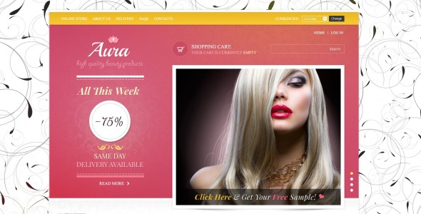 салон красоты virtuemart шаблон