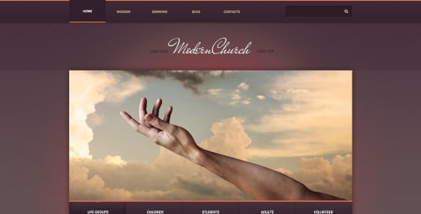 современный церковный шаблон drupal