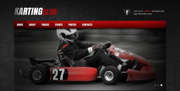 karting moto cms html шаблон