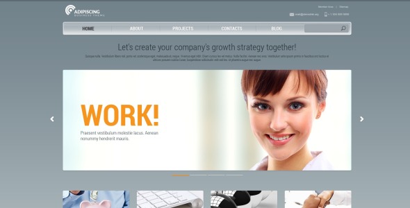 адаптивный шаблон сайта управляющей компании