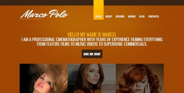 фотограф портфолио drupal шаблон