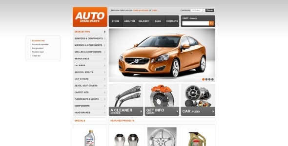 шаблон virtuemart для автозапчастей