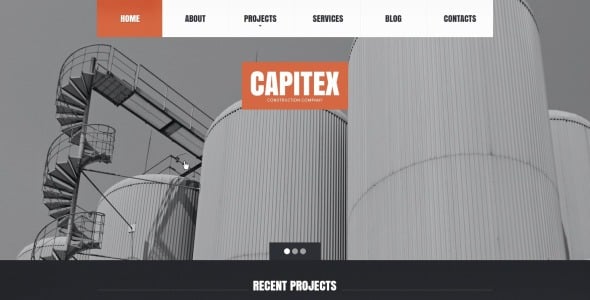 строительная компания drupal template