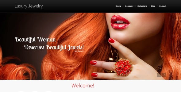 ювелирный адаптивный шаблон сайта
