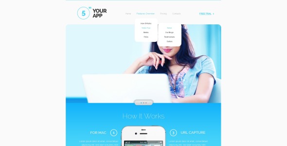 мобильный контент адаптивный шаблон сайта