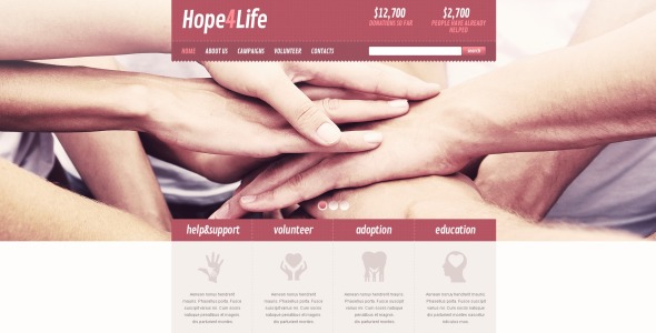 heart charity drupal шаблон