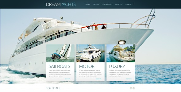 яхтенный блог drupal шаблон