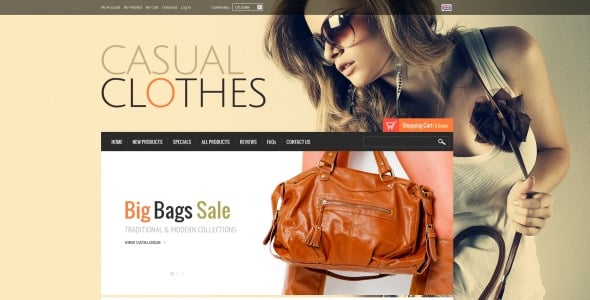 повседневная одежда zencart шаблон