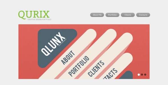 дизайнерское портфолио moto cms html шаблон