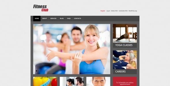 фитнес отзывчивая тема wordpress