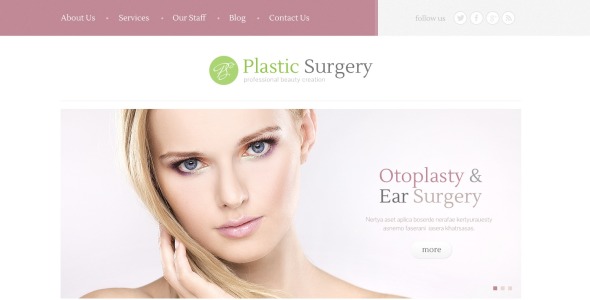 пластическая хирургия wordpress тема