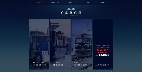 шаблон транспортного сайта