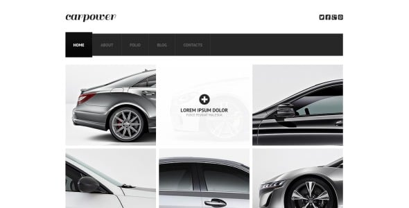 отзывчивый шаблон сайта автозапчастей