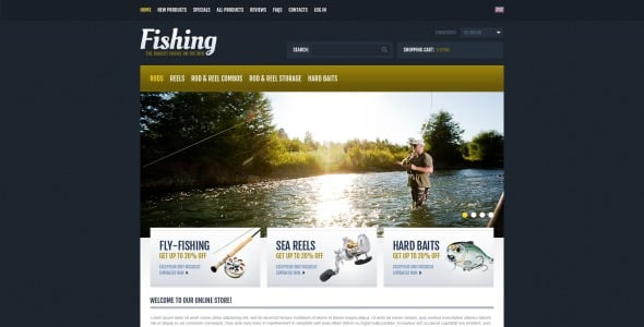 шаблон zencart fishing expert