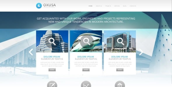 архитектурная компания drupal template