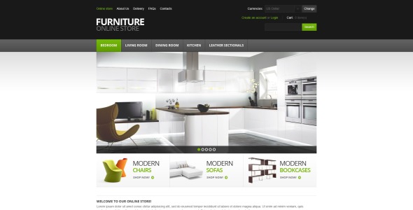 шаблон virtuemart мебель для комфорта