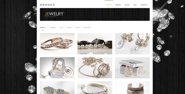 ювелирные изделия отзывчивая тема wordpress
