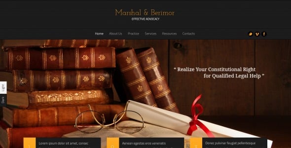 шаблон сайта юридической фирмы