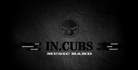 шаблон сайта музыкальной группы