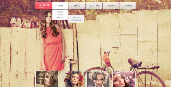 шаблон сайта одежды