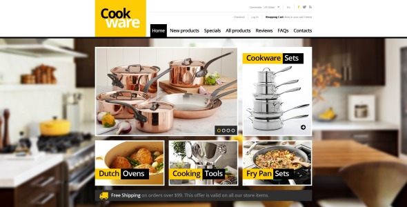 лучшая посуда zencart шаблон