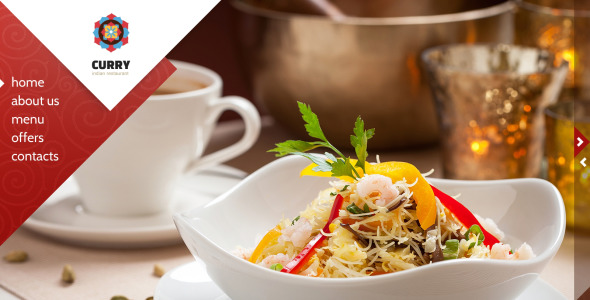 шаблон сайта индийского ресторана