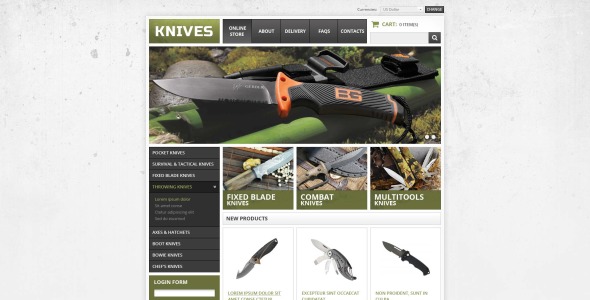 ножи virtuemart шаблон