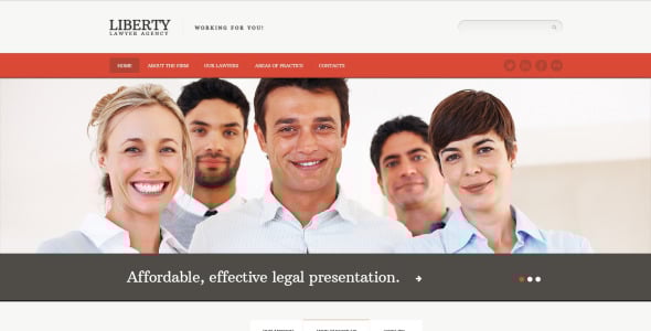 адаптивный шаблон сайта юридической фирмы