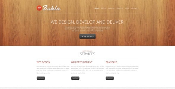 комбинированный дизайн-шаблон студии drupal