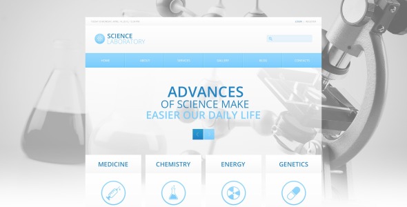 science lab drupal шаблон