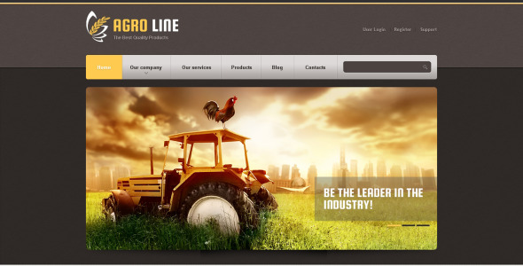 вкусный шаблон сельского хозяйства drupal