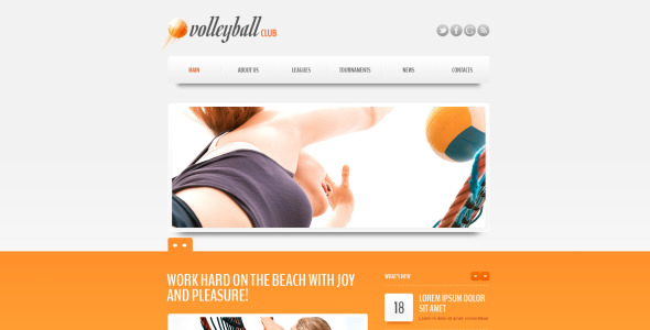 шаблон волейбольного клуба drupal