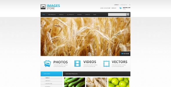 Quality Images Store ZenCart Template