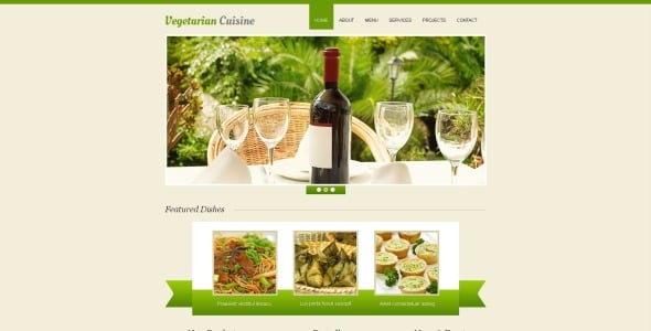 вегетарианский ресторан moto cms html шаблон